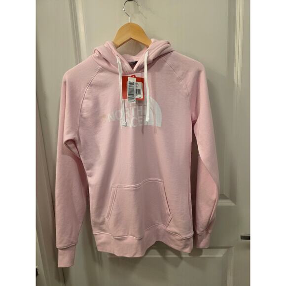 North Face Half Dome Pullover Pink Hoodie - Picture 1 of 9